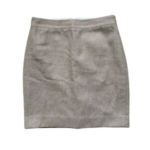 J.Crew Camel Wool Mini Skirt 4 Petite